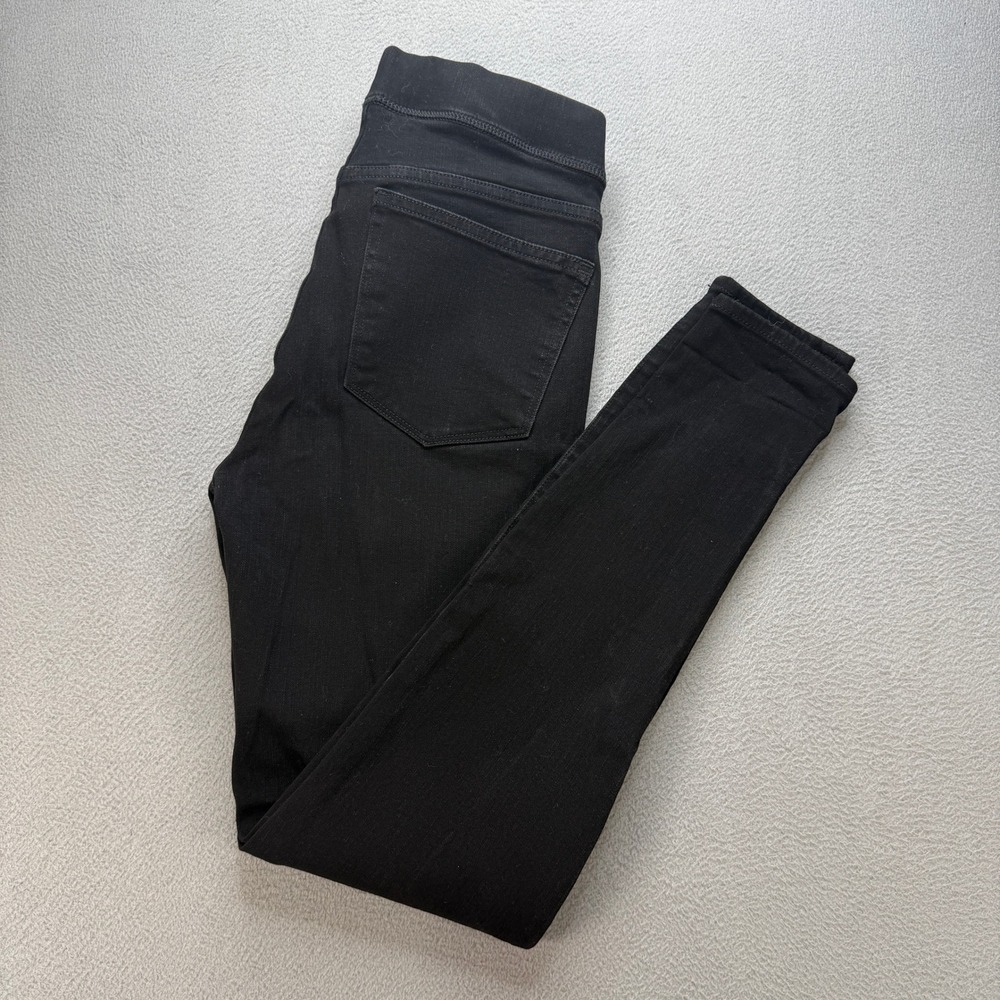 J.Crew Denim Pull On Toothpick Jeans Womens 29T Black Cotton Blend Skinny Tall